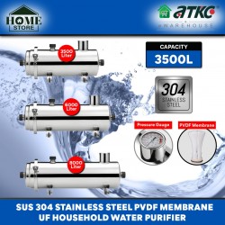 Home Store SUS304 Stainless Steel Whole House PVDF Ultrafiltration Membrane Drinking Water Purifier Water Filter System 3500L