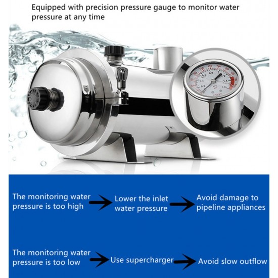 Home Store SUS304 Stainless Steel Whole House PVDF Ultrafiltration Membrane Drinking Water Purifier Water Filter System 3500L