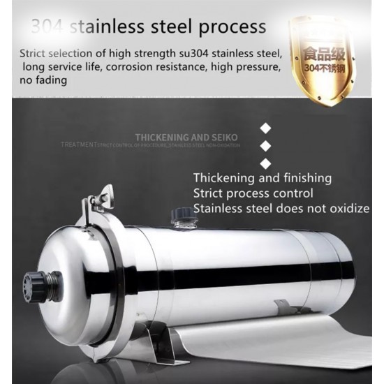 Home Store SUS304 Stainless Steel Whole House PVDF Ultrafiltration Membrane Drinking Water Purifier Water Filter System 6000L