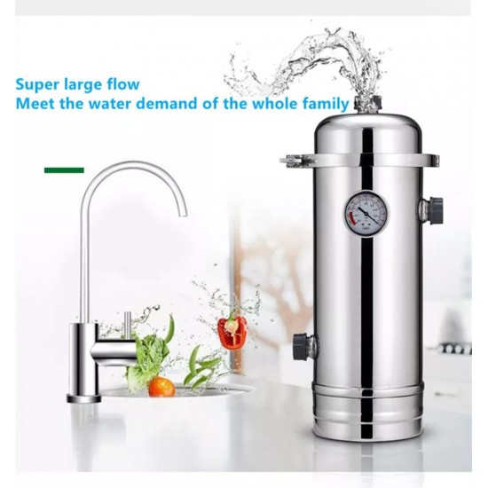 Home Store SUS304 Stainless Steel Whole House PVDF Ultrafiltration Membrane Drinking  Water Purifier Water Filter System 8000L