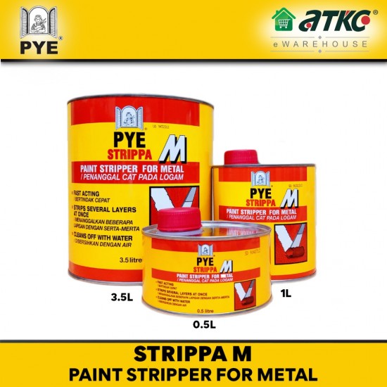 PYE Strippa M Paint Stripper Paint Remover For Metal 1L PYE Strippa M Paint Stripper Paint Remover For Metal 1L