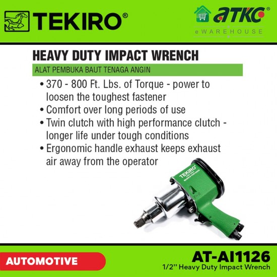 Tekiro AT-AI1126 1/2'' Heavy Duty Impact Wrench Tekiro AT-AI1126 1/2'' Heavy Duty Impact Wrench