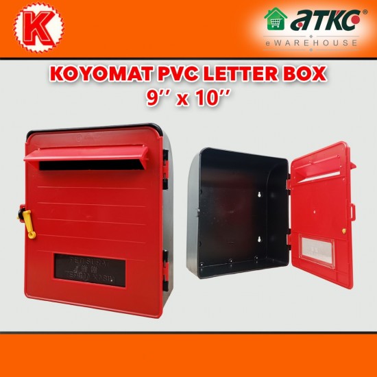 Koyomat PVC Red Post/Letter Box 9'' x 10''