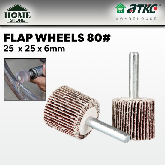 Home Store Flap Wheels With 1/4'' Shank Abrasive Grinding Tool 25MM x 25MM x 6MM - #80Grit (1PC) Home Store Flap Wheels With 1/4'' Shank Abrasive Grinding Tool 25MM x 25MM x 6MM - #80Grit (1PC)