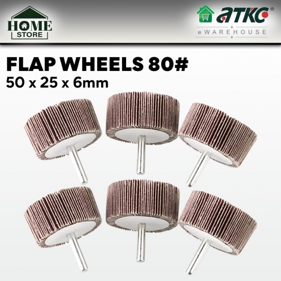 Home Store Flap Wheels With 1/4'' Shank Abrasive Grinding Tool 50MM x 25MM x 6MM - #80Grit (1PC) Home Store Flap Wheels With 1/4'' Shank Abrasive Grinding Tool 50MM x 25MM x 6MM - #80Grit (1PC)
