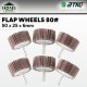 Home Store Flap Wheels With 1/4'' Shank Abrasive Grinding Tool 50MM x 25MM x 6MM - #80Grit (1PC) Home Store Flap Wheels With 1/4'' Shank Abrasive Grinding Tool 50MM x 25MM x 6MM - #80Grit (1PC)