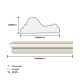 Home Store 8609B Polyurethane Foam Wainscoting Moulding White Colour 26MM (T) x 62MM (W) x 2400MM (L) Home Store 8609B Polyurethane Foam Wainscoting Moulding White Colour 26MM (T) x 62MM (W) x 2400MM (L)