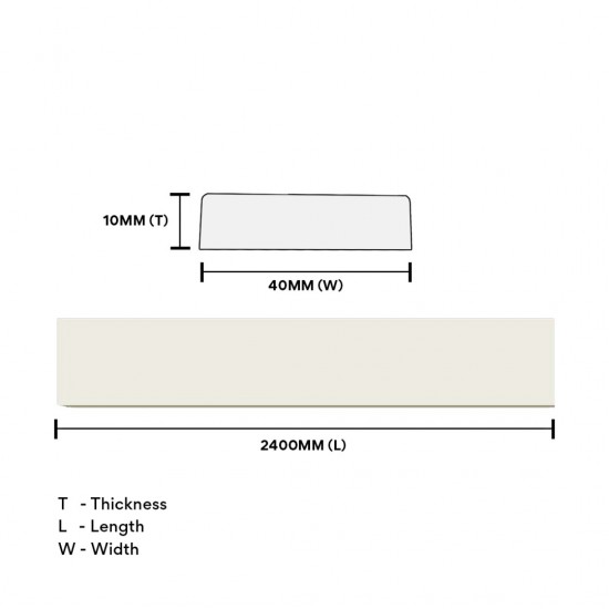Home Store 8682 Polyurethane Foam Wainscoting Moulding White Colour 10MM (T) x 40MM (W) x 2400MM (L) Home Store 8682 Polyurethane Foam Wainscoting Moulding White Colour 10MM (T) x 40MM (W) x 2400MM (L)