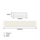 Home Store 8682 Polyurethane Foam Wainscoting Moulding White Colour 10MM (T) x 40MM (W) x 2400MM (L) Home Store 8682 Polyurethane Foam Wainscoting Moulding White Colour 10MM (T) x 40MM (W) x 2400MM (L)