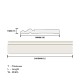Home Store 8618 Polyurethane Foam Wainscoting Moulding White Colour 11MM (T) x 98MM (W) x 2400MM (L) Home Store 8618 Polyurethane Foam Wainscoting Moulding White Colour 11MM (T) x 98MM (W) x 2400MM (L)