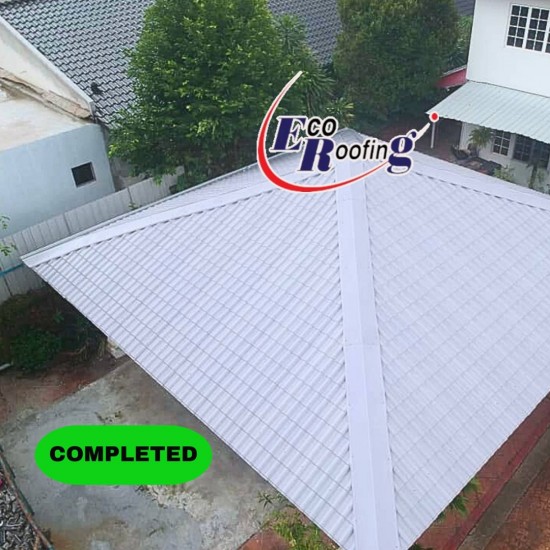 Eco Roofing System UPVC Multilayer Sheets S27 (7 Wave Step) 2.0MM (T) x 1040MM (W) 1FT - 12FT (L) Eco Roofing System UPVC Multilayer Sheets S27 (7 Wave Step) 2.0MM (T) x 1040MM (W) 1FT - 12FT (L)