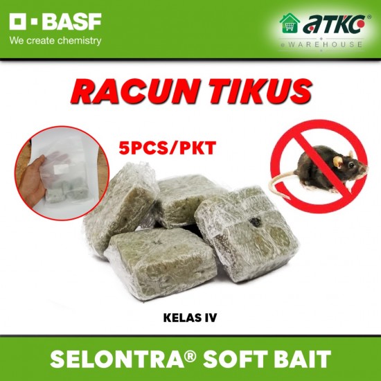 BASF Selontra Soft Bait (Racun Tikus) 5PCS/PKT BASF Selontra Soft Bait (Racun Tikus) 5PCS/PKT