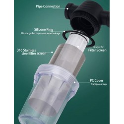 Home Store Water Pipe Prefilter Water Pre-Filter Purifier 1/2", 3/4'', 1"