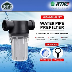 Home Store Water Pipe Prefilter Water Pre-Filter Purifier 1/2", 3/4'', 1"