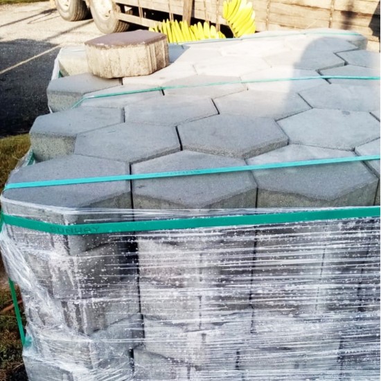 Trafika Block Hexagon Interlocking Concrete Paver 225MM (L) x 197MM (W) x 80MM (T) Trafika Block Hexagon Interlocking Concrete Paver 225MM (L) x 197MM (W) x 80MM (T)