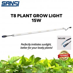 SANSI 15W T8 LED Plant Grow Light Daylight Full Spectrum And Sunlight White Grow Light Lamp For Indoor Garden Houseplants/Greenhouse