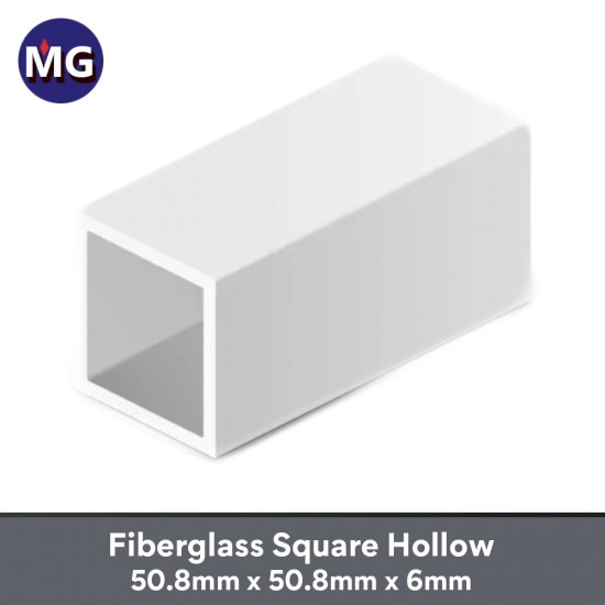 MG Fiberglass Square Hollow 50.8MM x 50.8MM x 6MM MG Fiberglass Square Hollow 50.8MM x 50.8MM x 6MM