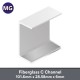 MG Fiberglass C Channel 101.6MM x 28.58MM x 6MM