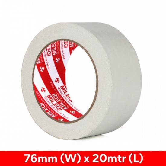 Mileqi Single Sided Cloth Duct Tape Film 48MM/76MM (W) x 20M (L) - Black/ Silver/ Red/ White/ Yellow Mileqi Single Sided Cloth Duct Tape Film 48MM/76MM (W) x 20M (L) - Black/ Silver/ Red/ White/ Yellow