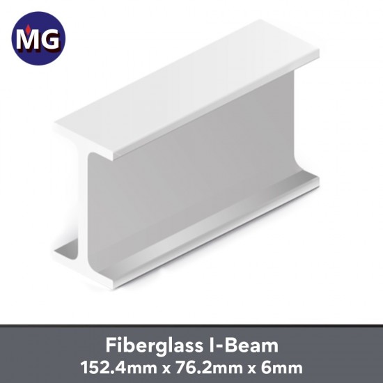 MG Fiberglass I-Beam 152.4MM x 76.2MM x 6MM