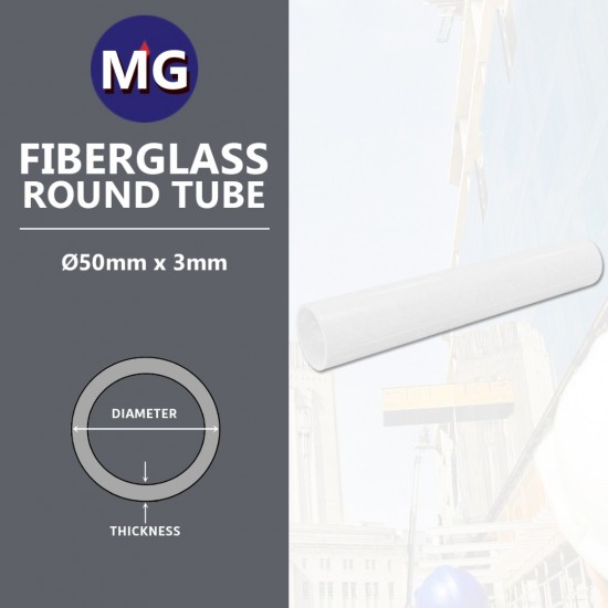 MG Fiberglass Round Tube Ø50MM x 3MM