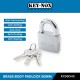 Keynox 950 Series Brass Body Padlock Hardened Steel Shackle 50MM Keynox 950 Series Brass Body Padlock Hardened Steel Shackle 50MM