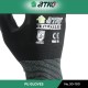 ATKC® MaxGlove 30-100 Black PU Palm Coated Hand Gloves - M / L / XL ATKC® MaxGlove 30-100 Black PU Palm Coated Hand Gloves - M / L / XL