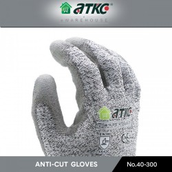 ATKC® MaxGlove 40-300 Cut Resistant with PU Coated Safety Gloves Sarung Tangan Anti Pisau Size M / L / XL