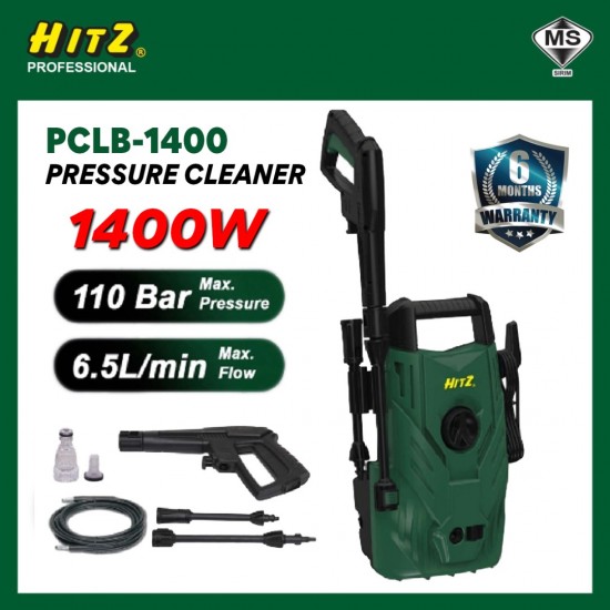 HITZ Professional PCLB-110-1400 Pressure Cleaner 1400W 110 Bar HITZ Professional PCLB-110-1400 Pressure Cleaner 1400W 110 Bar