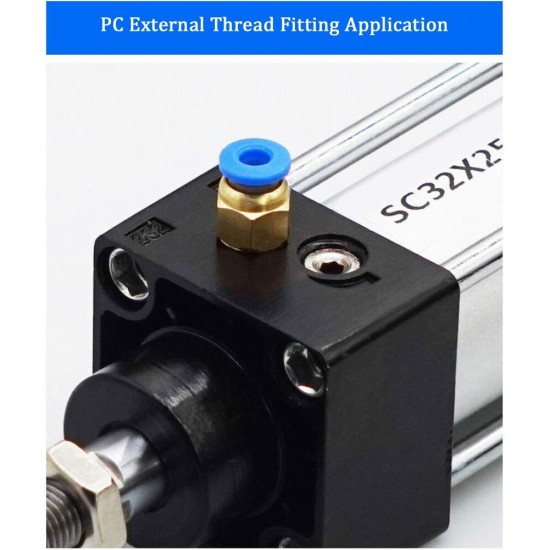 Home Store PC6-03 Pneumatic Male Threaded Fitting 6.0MM x 3/8'' (Plastic/Brass) Home Store PC6-03 Pneumatic Male Threaded Fitting 6.0MM x 3/8'' (Plastic/Brass)