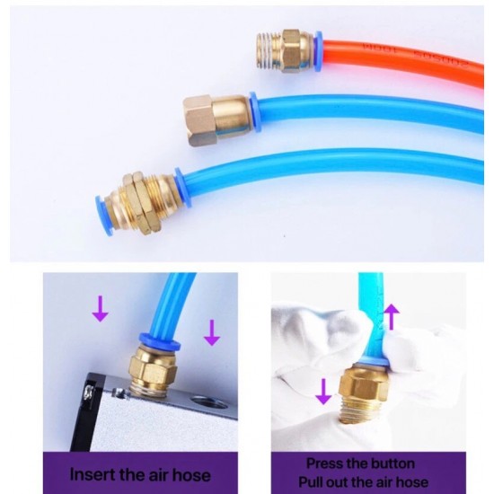 Home Store PC6-04 Pneumatic Male Threaded Fitting 6.0MM x 1/2'' (Plastic/Brass) Home Store PC6-04 Pneumatic Male Threaded Fitting 6.0MM x 1/2'' (Plastic/Brass)