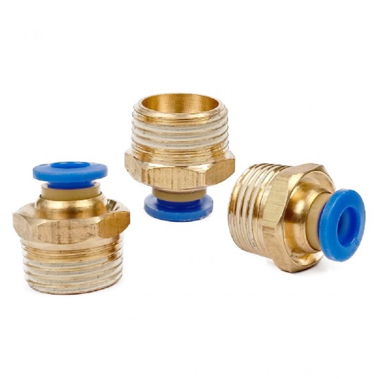 Home Store PC8-04 Pneumatic Male Threaded Fitting 8.0MM x 1/2'' (Plastic/Brass) Home Store PC8-04 Pneumatic Male Threaded Fitting 8.0MM x 1/2'' (Plastic/Brass)
