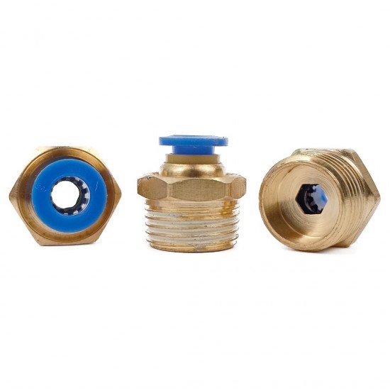Home Store PC8-04 Pneumatic Male Threaded Fitting 8.0MM x 1/2'' (Plastic/Brass) Home Store PC8-04 Pneumatic Male Threaded Fitting 8.0MM x 1/2'' (Plastic/Brass)
