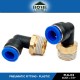 Home Store PL6-03 Pneumatic Elbow Male Threaded Fitting 6.0MM x 3/8'' (Plastic)