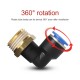 Home Store PL8-03 Pneumatic Elbow Male Threaded Fitting 8.0MM x 3/8'' (Plastic)