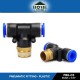 Home Store PB6-03 Pneumatic Tee Male Threaded Fitting 6.0MM x 3/8'' (Plastic) Home Store PB6-03 Pneumatic Tee Male Threaded Fitting 6.0MM x 3/8'' (Plastic)