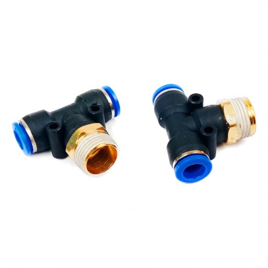 Home Store PB8-03 Pneumatic Tee Male Threaded Fitting 8.0MM x 3/8'' (Plastic) Home Store PB8-03 Pneumatic Tee Male Threaded Fitting 8.0MM x 3/8'' (Plastic)
