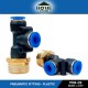 Home Store PD6-03 Pneumatic Connector Male Threaded Fitting 6.0MM x 3/8'' (Plastic)