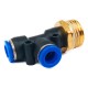 Home Store PD8-04 Pneumatic Connector Male Threaded Fitting 8.0MM x 1/2'' (Plastic) Home Store PD8-04 Pneumatic Connector Male Threaded Fitting 8.0MM x 1/2'' (Plastic)