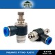 Home Store SL8-03 Pneumatic Throttle Valve Male Threaded Fitting 8.0MM x 3/8'' (Plastic)
