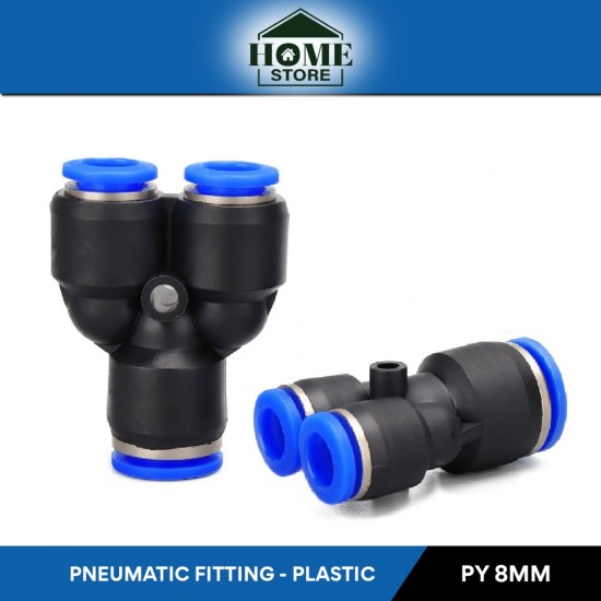 Home Store PY8 Pneumatic Y Shape Fitting 8.0MM (Plastic)
