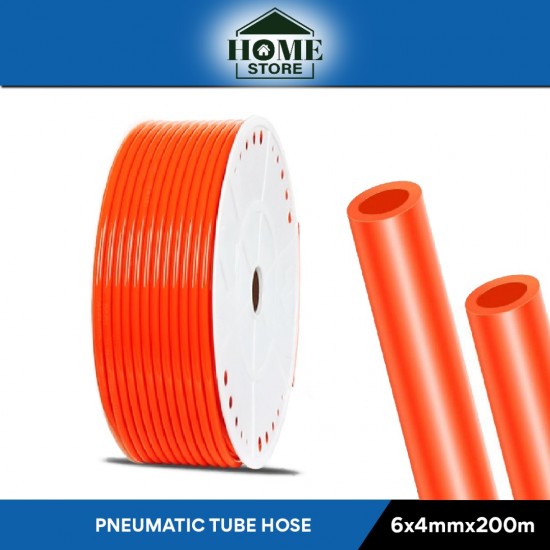 Home Store PU Pneumatic Air Tube Hose Air Compressor Tube 6MM (OD) x 4MM (ID) x 200M (L) - Orange Home Store PU Pneumatic Air Tube Hose Air Compressor Tube 6MM (OD) x 4MM (ID) x 200M (L) - Orange