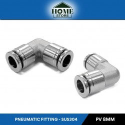Home Store PV8 Pneumatic Elbow Union Fitting 8.0MM (SUS304 Stainless Steel)