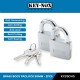 Keynox 950 Series Brass Body Padlock Hardened Steel Shackle 50MM (2PCS) Keynox 950 Series Brass Body Padlock Hardened Steel Shackle 50MM (2PCS)