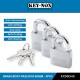Keynox 950 Series Brass Body Padlock Hardened Steel Shackle 50MM (3PCS) Keynox 950 Series Brass Body Padlock Hardened Steel Shackle 50MM (3PCS)