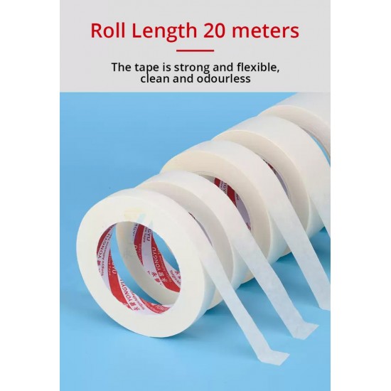 Mileqi Paper Masking Tape High Viscosity Decorative Tape 15MM, 20MM, 30MM, 50MM, 80MM, 100MM (W) x 20M (L) Mileqi Paper Masking Tape High Viscosity Decorative Tape 15MM, 20MM, 30MM, 50MM, 80MM, 100MM (W) x 20M (L)
