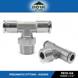 Home Store PB10-04 Pneumatic Elbow Male Threaded Fitting 10.0MM x 1/2'' (SUS304 Stainless Steel)