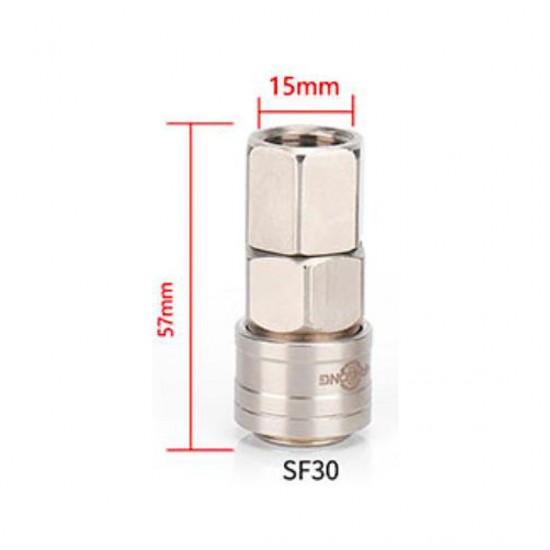 Home Store SF30 Pneumatic Female Threaded + Female Coupler Connector Fitting 3/8'' Home Store SF30 Pneumatic Female Threaded + Female Coupler Connector Fitting 3/8''