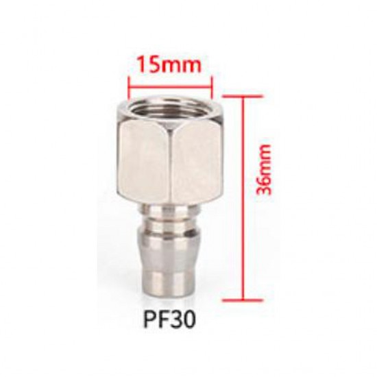 Home Store PF30 Pneumatic Male Coupler + Female Threaded Connector Fitting 3/8" Home Store PF30 Pneumatic Male Coupler + Female Threaded Connector Fitting 3/8"