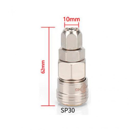 Home Store SP30 Pneumatic Female Coupler + Hose Connector Fitting 3/8'' Home Store SP30 Pneumatic Female Coupler + Hose Connector Fitting 3/8''